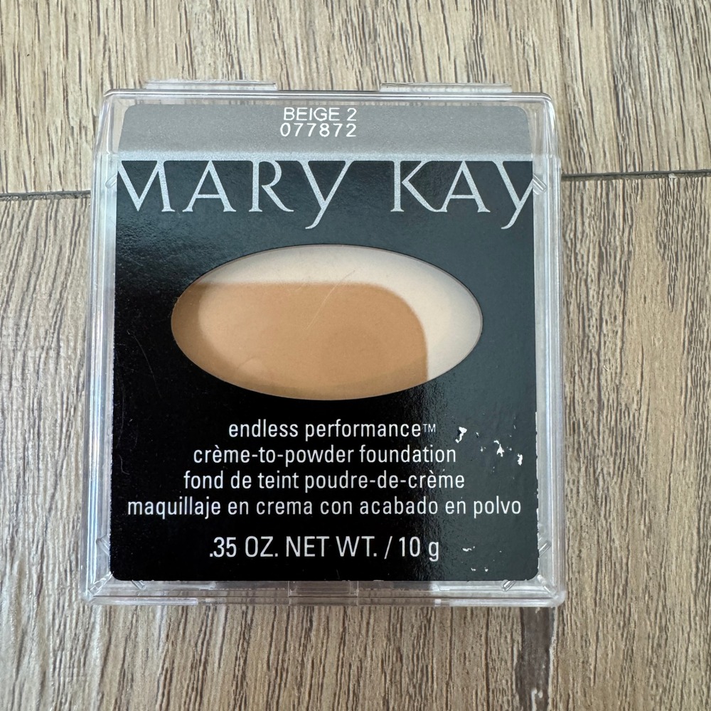 Mary Kay Endless Performance Creme-to-Powder Foundation Beige 2 0.35oz NEW